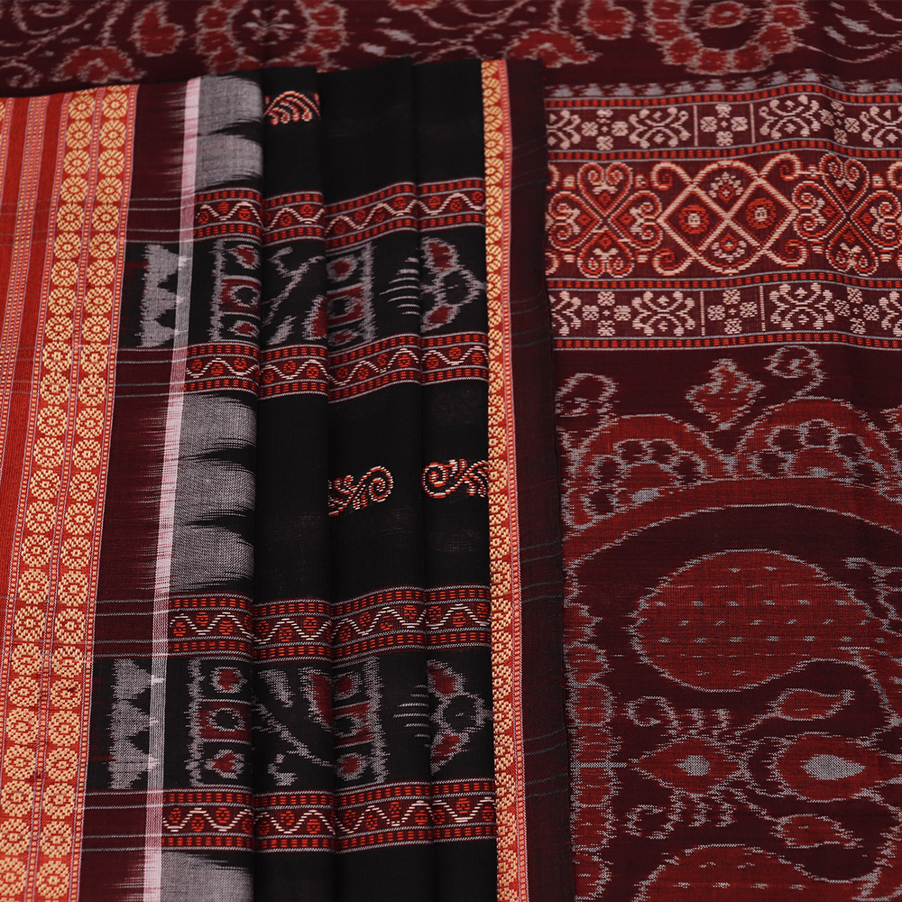 Handloom Sambalpuri Cotton Ikkat Saree Handloom Saree_Cotton Priyadarshini Handloom 