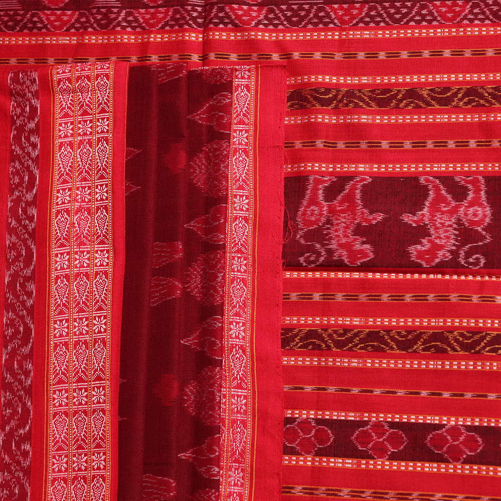 Handloom Sambalpuri Cotton Ikkat Saree Handloom Saree_Cotton Priyadarshini Handloom 