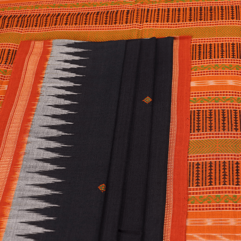 Handloom Sambalpuri Cotton Ikkat Saree Handloom Saree_Cotton Priyadarshini Handloom 