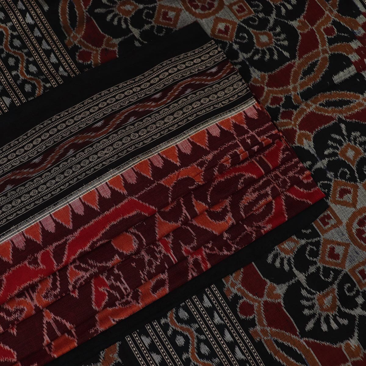 Handloom Sambalpuri Cotton Ikkat Saree Handloom Saree_Cotton Priyadarshini Handloom 