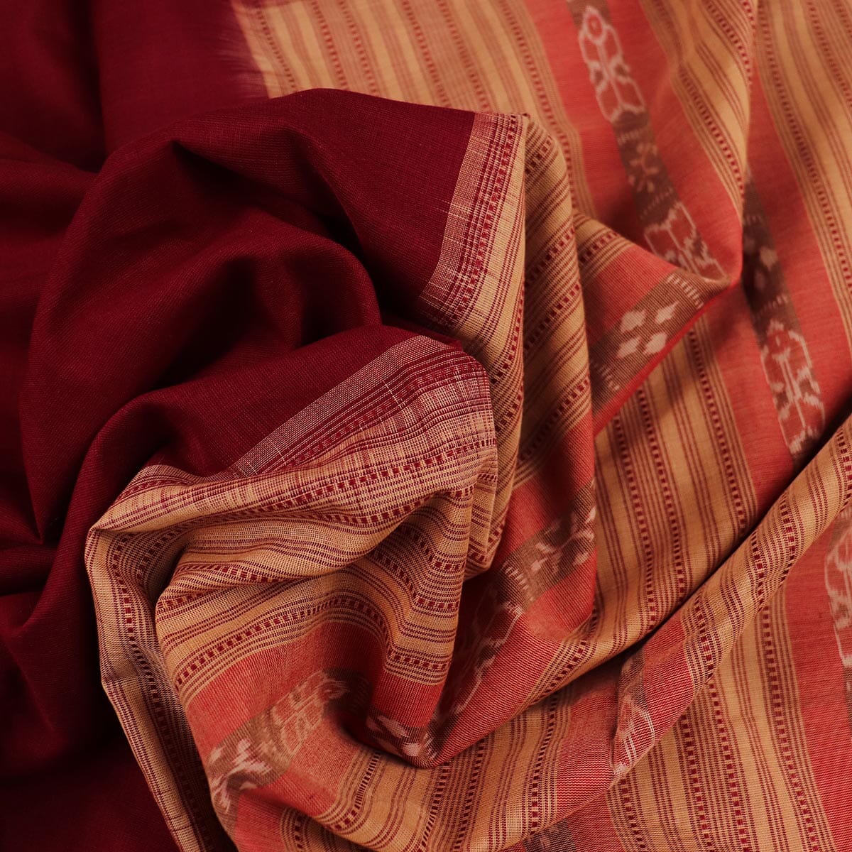 Handloom Sambalpuri Cotton Ikkat Saree Handloom Saree_Cotton Priyadarshini Handloom 
