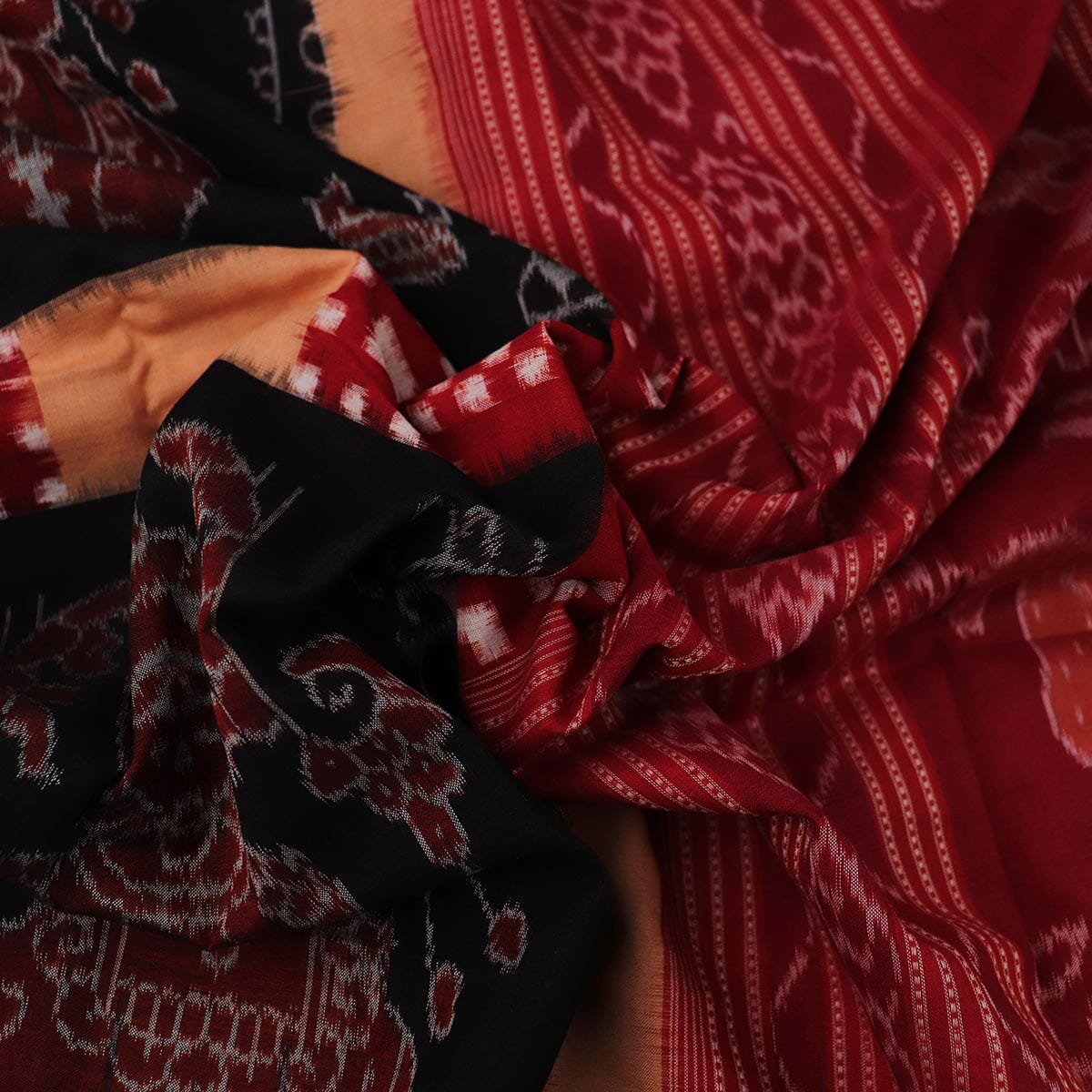 Handloom Sambalpuri Cotton Ikkat Saree Handloom Saree_Cotton Priyadarshini Handloom 