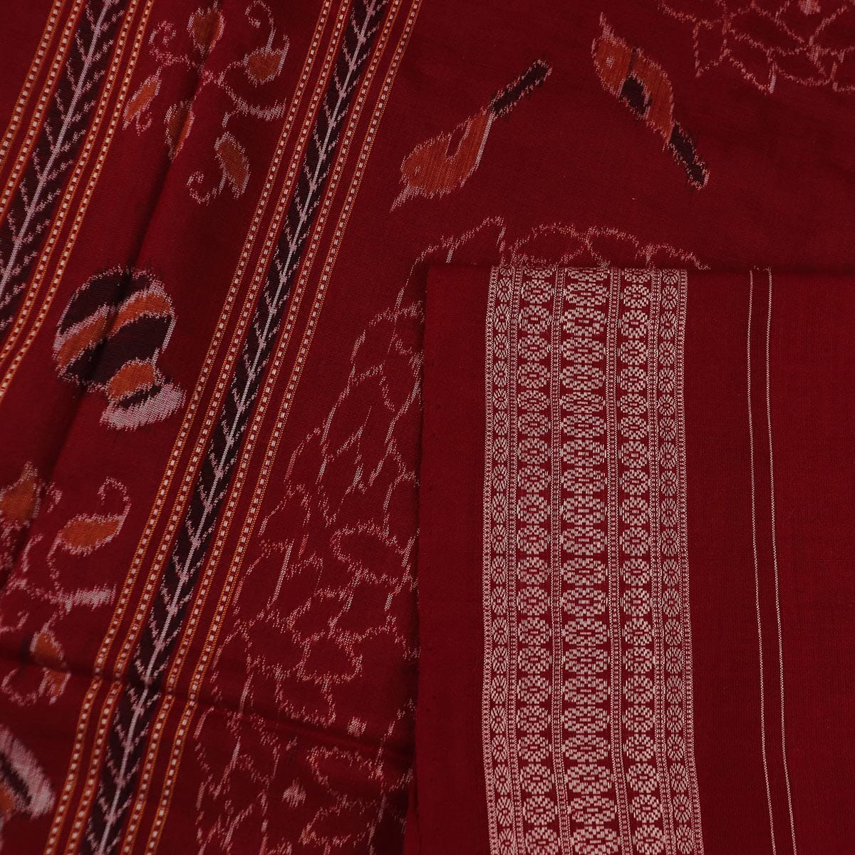 Handloom Sambalpuri Cotton Ikkat Saree Handloom Saree_Cotton Priyadarshini Handloom 
