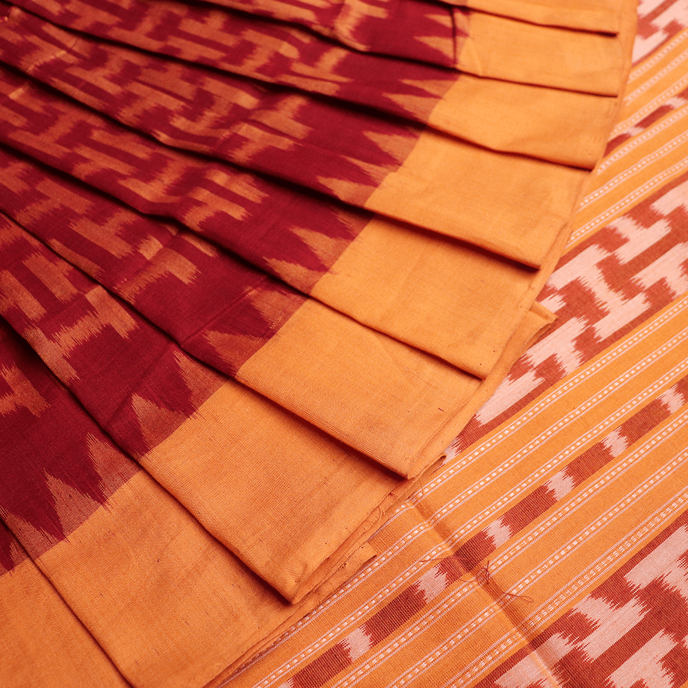 Handloom Sambalpuri Cotton Ikkat Saree Handloom Saree_Cotton Priyadarshini Handloom 