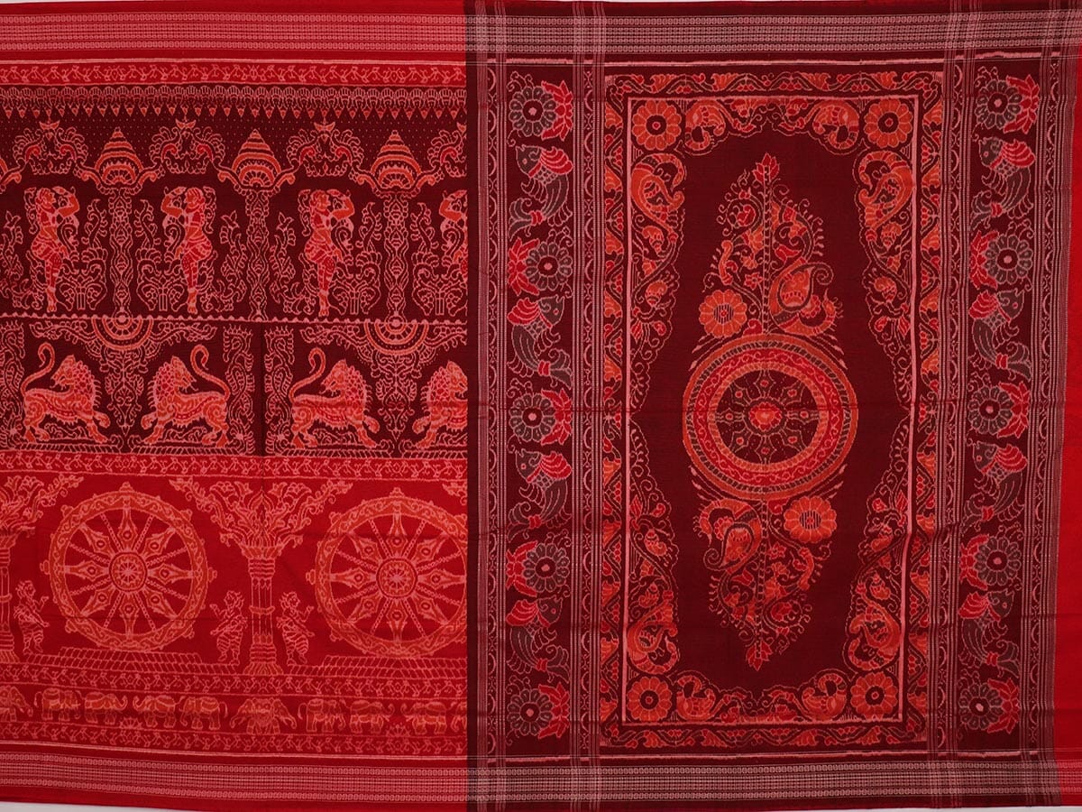 Handloom Sambalpuri Cotton Ikkat Saree Handloom Saree_Cotton Priyadarshini Handloom 