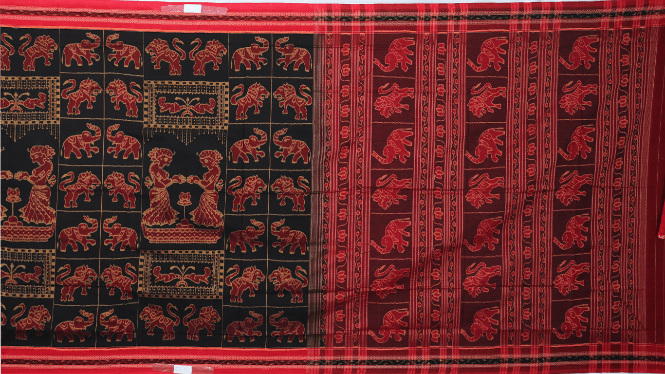 Handloom Sambalpuri Cotton Ikkat Saree Handloom Saree_Cotton Priyadarshini Handloom 