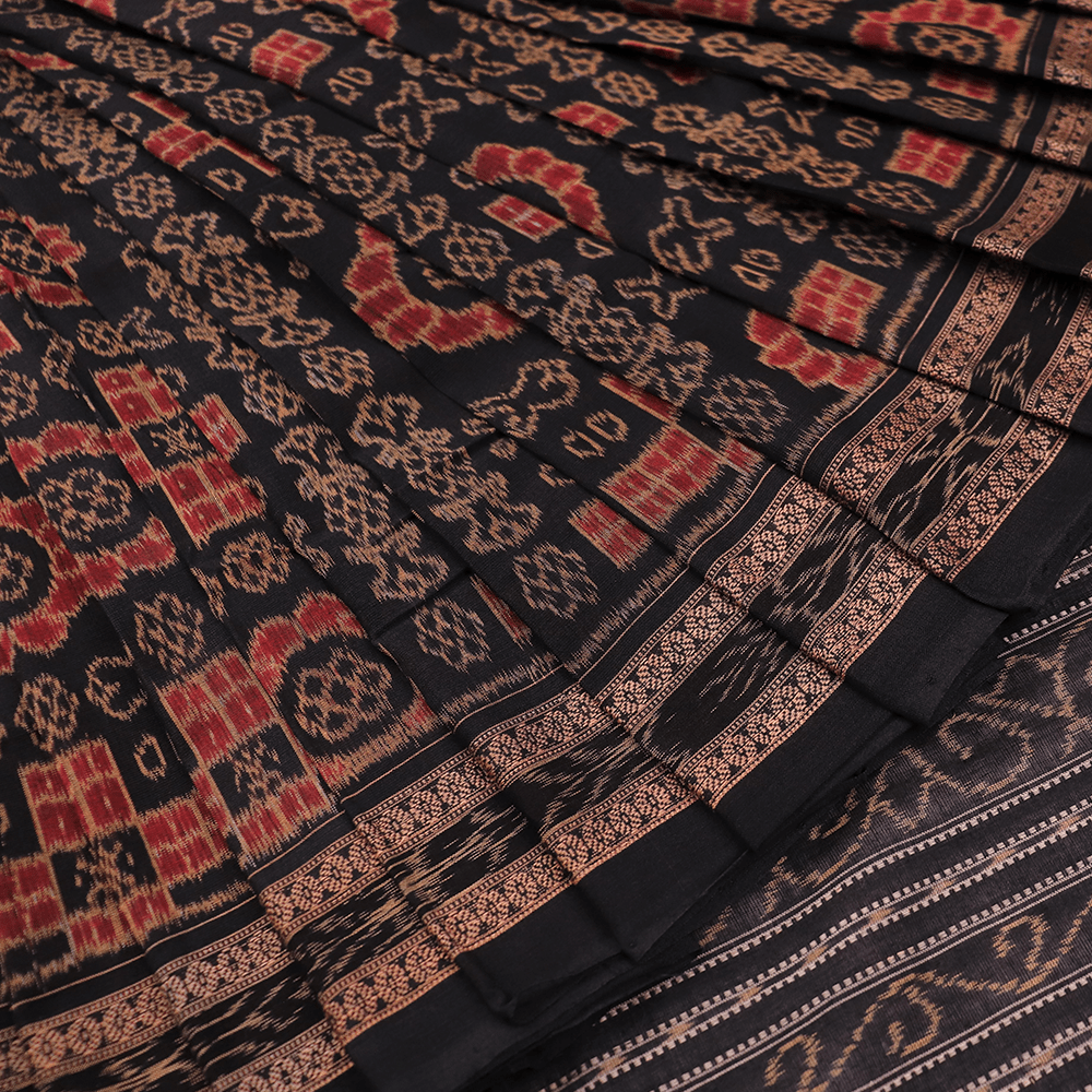 Handloom Sambalpuri Cotton Ikkat Saree Handloom Saree_Cotton Priyadarshini Handloom 
