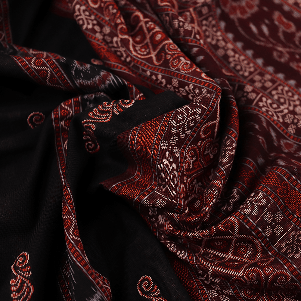 Handloom Sambalpuri Cotton Ikkat Saree Handloom Saree_Cotton Priyadarshini Handloom 