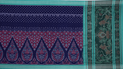 Handloom Sambalpuri Cotton Ikkat Saree Handloom Saree_Cotton Priyadarshini Handloom 