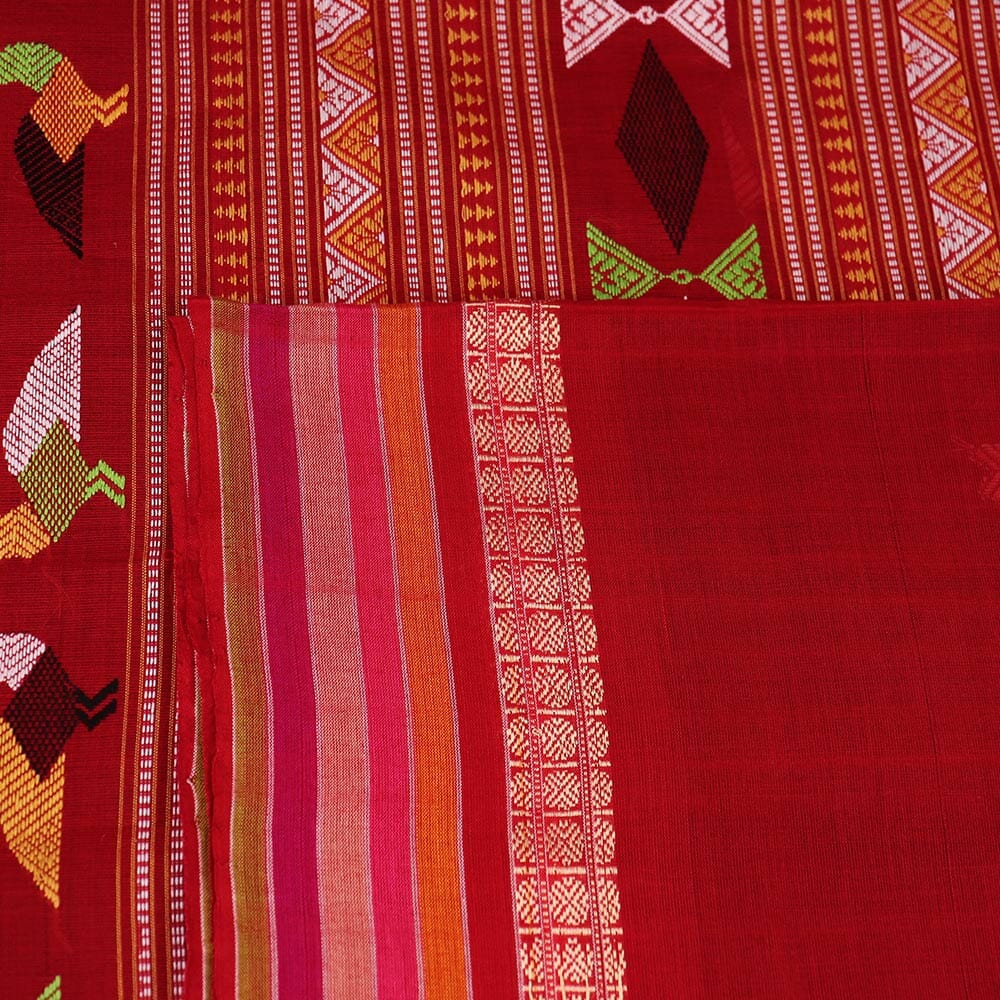 Handloom Sambalpuri Cotton Ikkat Saree Handloom Saree_Cotton Priyadarshini Handloom 