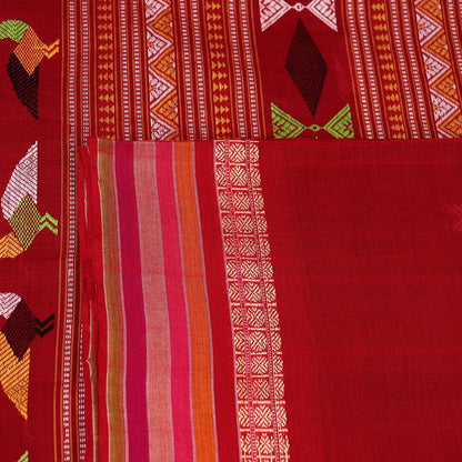 Handloom Sambalpuri Cotton Ikkat Saree Handloom Saree_Cotton Priyadarshini Handloom 