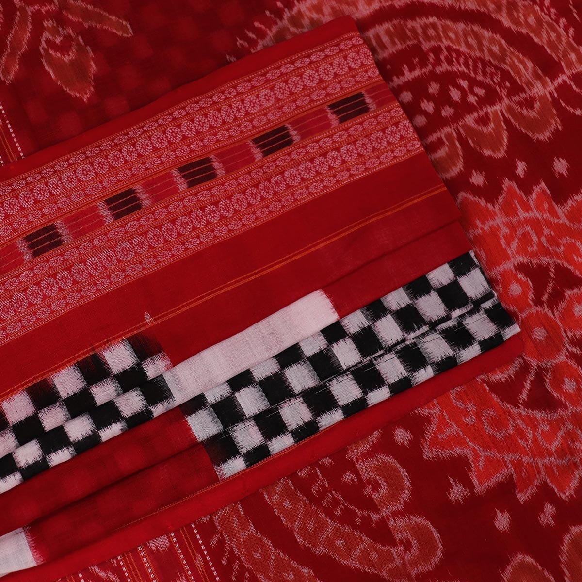 Handloom Sambalpuri Cotton Ikkat Saree Handloom Saree_Cotton Priyadarshini Handloom 