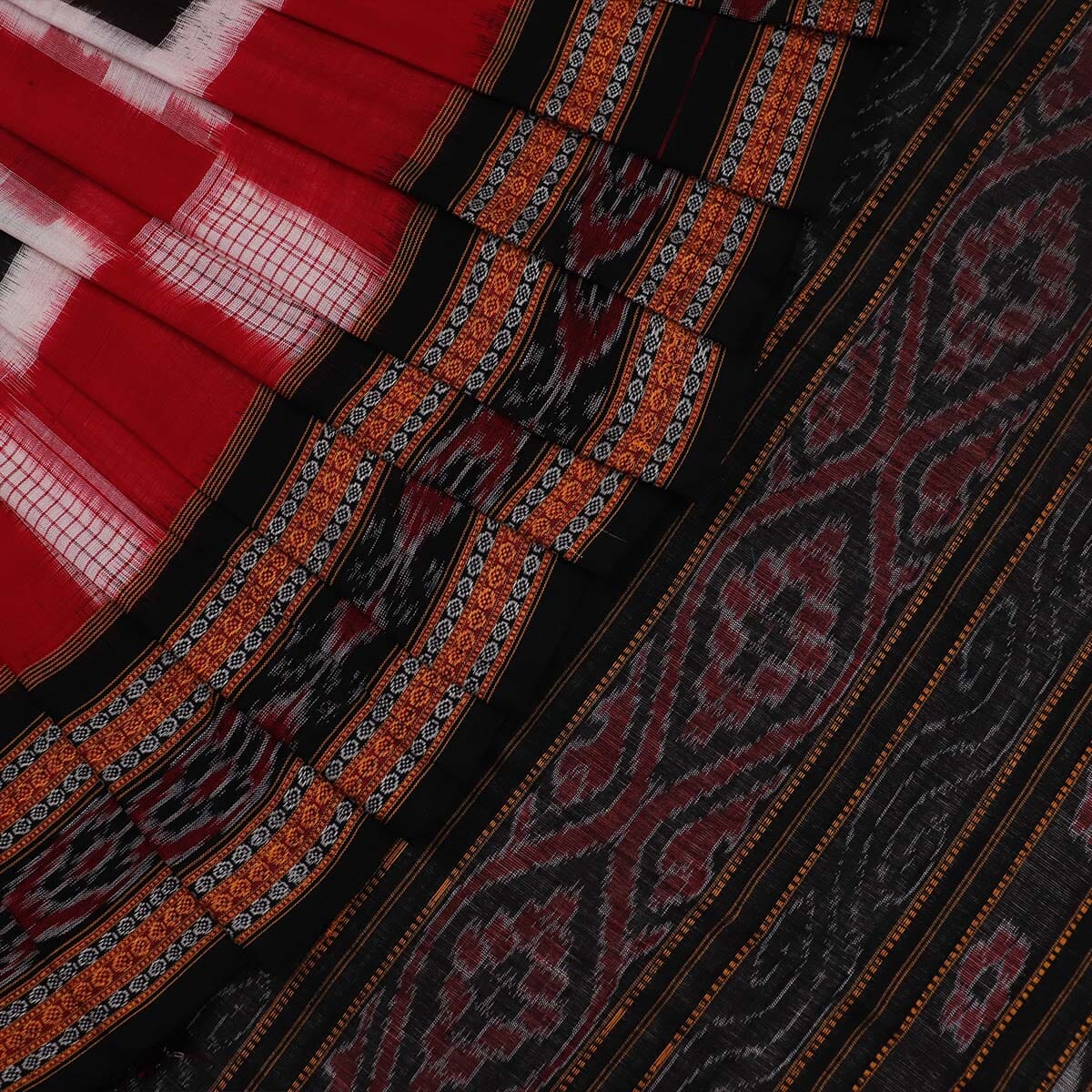 Handloom Sambalpuri Cotton Ikkat Saree Handloom Saree_Cotton Priyadarshini Handloom 