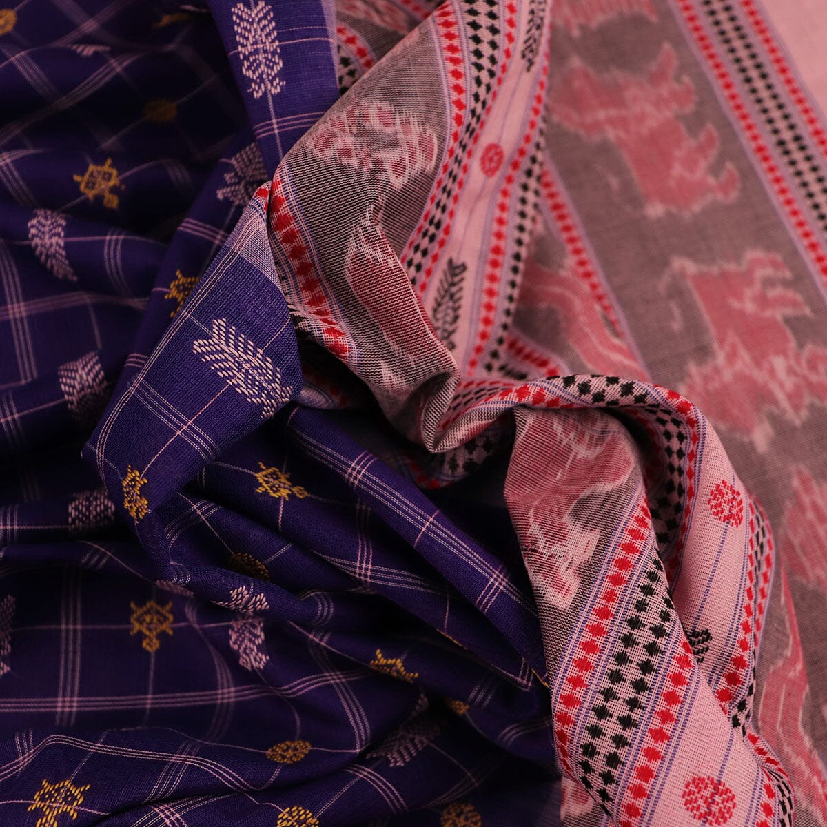 Handloom Sambalpuri Cotton Ikkat Saree Handloom Saree_Cotton Priyadarshini Handloom 