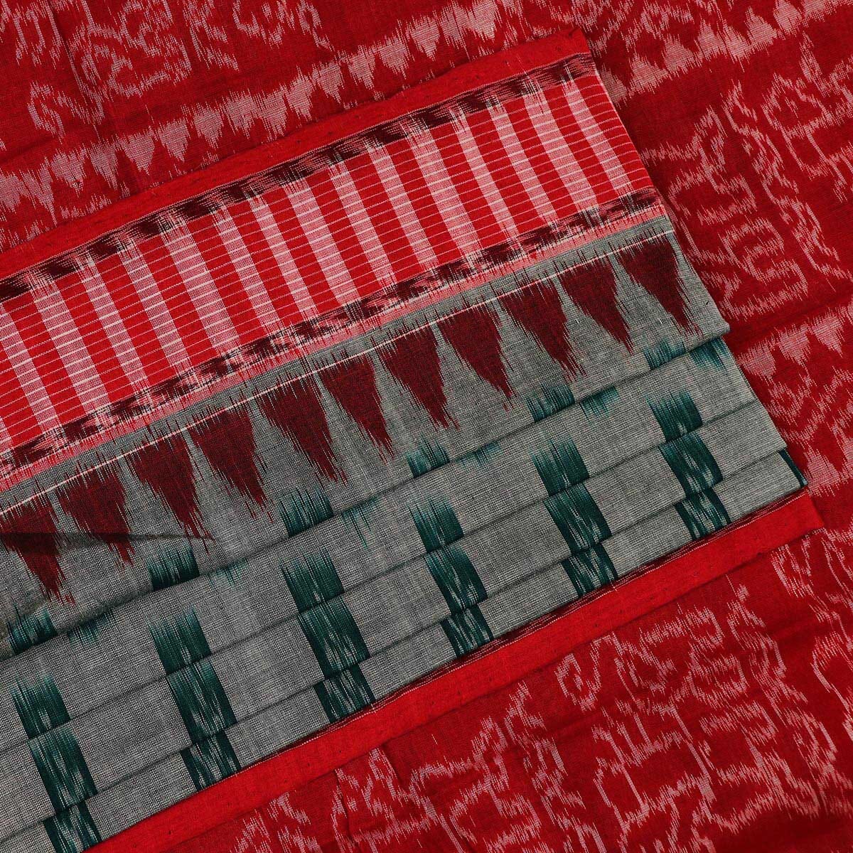 Handloom Sambalpuri Cotton Ikkat Saree Handloom Saree_Cotton Priyadarshini Handloom 