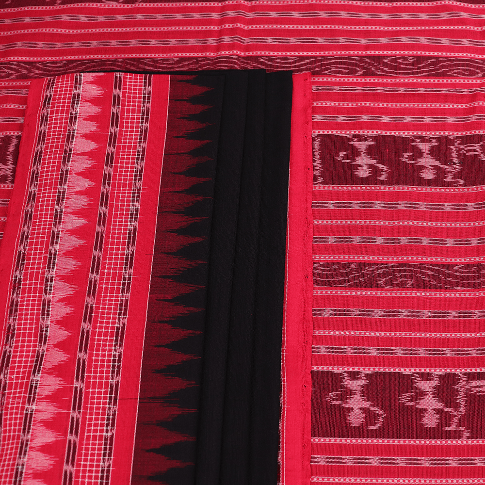 Handloom Sambalpuri Cotton Ikkat Saree Handloom Saree_Cotton Priyadarshini Handloom 