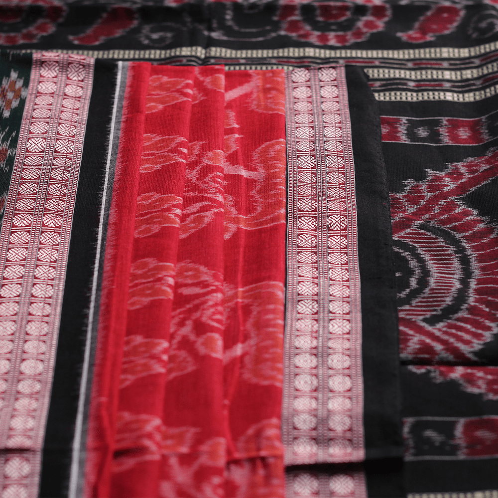 Handloom Sambalpuri Cotton Ikkat Saree Handloom Saree_Cotton Priyadarshini Handloom 
