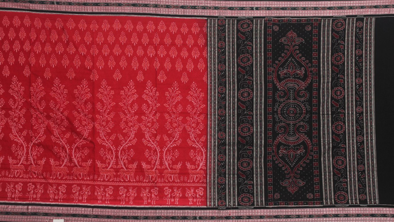 Handloom Sambalpuri Cotton Ikkat Saree Handloom Saree_Cotton Priyadarshini Handloom 