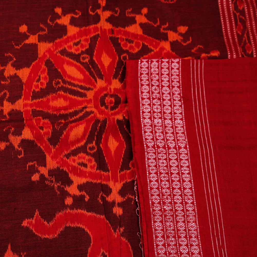 Handloom Sambalpuri Cotton Ikkat Saree Handloom Saree_Cotton Priyadarshini Handloom 