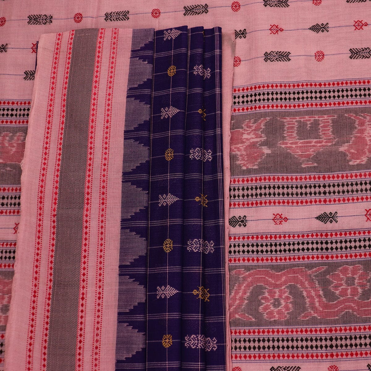 Handloom Sambalpuri Cotton Ikkat Saree Handloom Saree_Cotton Priyadarshini Handloom 