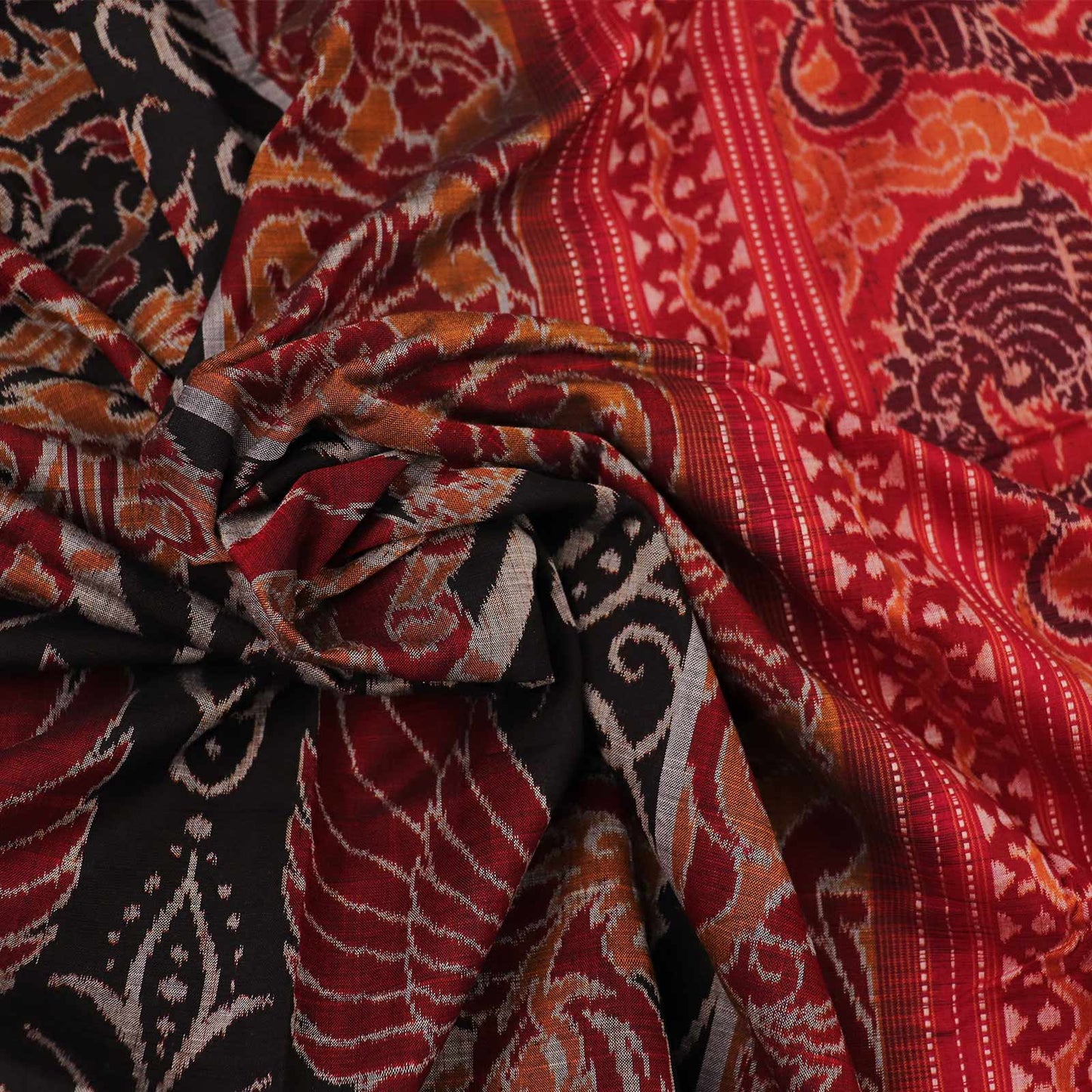 Handloom Sambalpuri Cotton Ikkat Saree Handloom Saree_Cotton Priyadarshini Handloom 