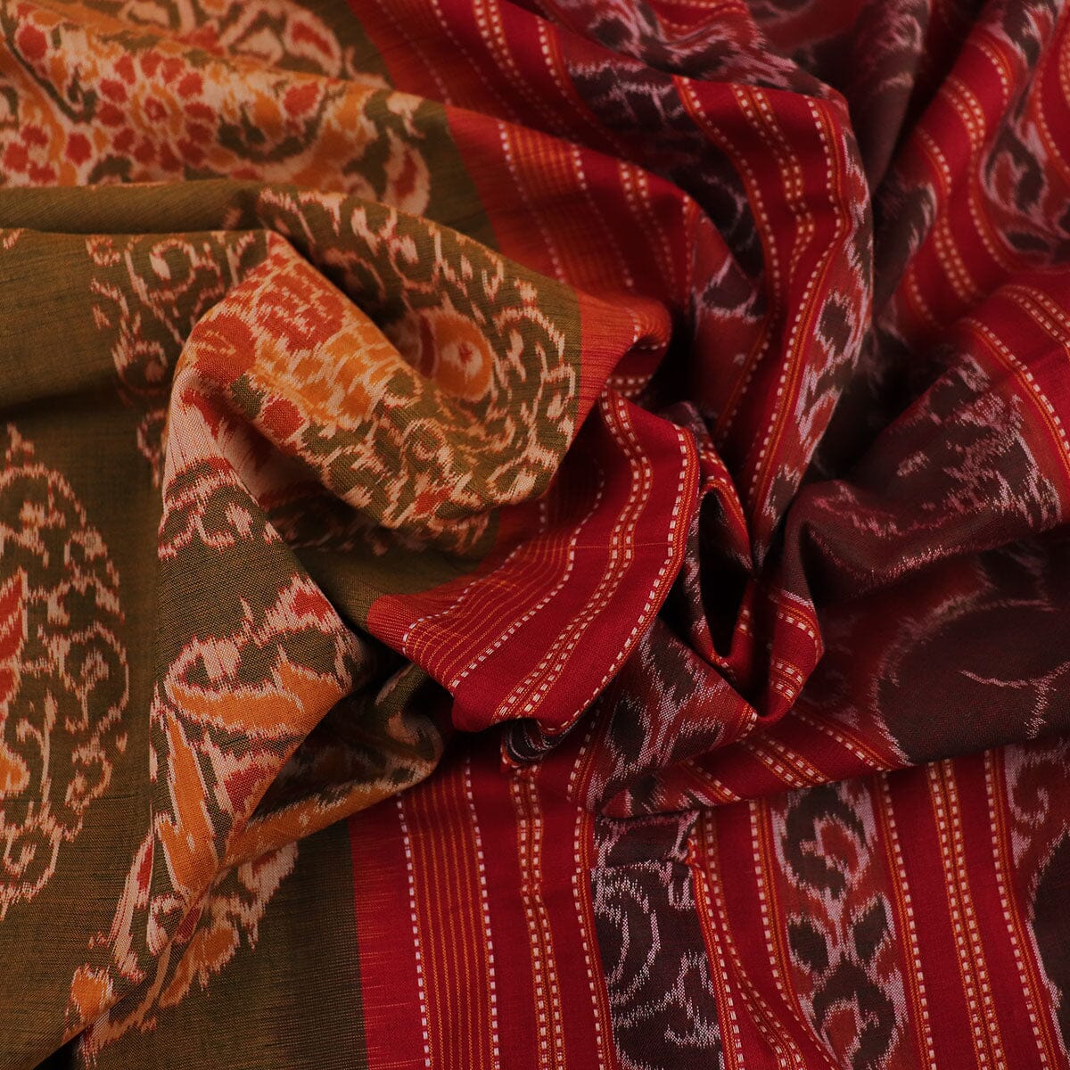 Handloom Sambalpuri Cotton Ikkat Saree Handloom Saree_Cotton Priyadarshini Handloom 