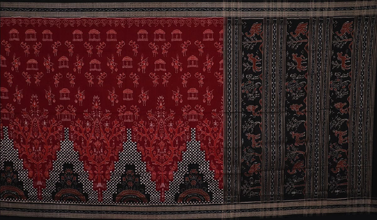 Handloom Sambalpuri Cotton Ikkat Saree Handloom Saree_Cotton Priyadarshini Handloom 