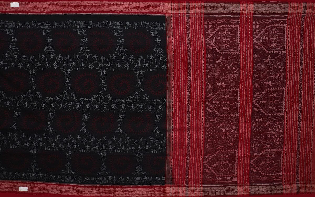 Handloom Sambalpuri Cotton Ikkat Saree Handloom Saree_Cotton Priyadarshini Handloom 
