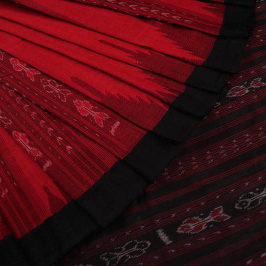 Handloom Sambalpuri Cotton Ikkat Saree Handloom Saree_Cotton Priyadarshini Handloom 