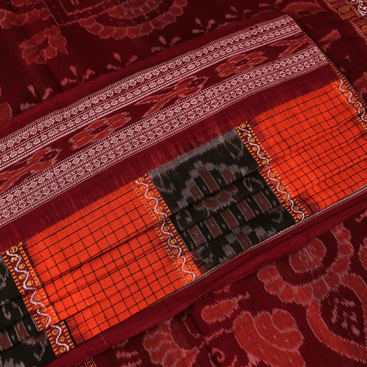 Handloom Sambalpuri Cotton Ikkat Saree Handloom Saree_Cotton Priyadarshini Handloom 