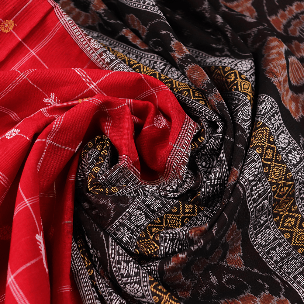 Handloom Sambalpuri Cotton Ikkat Saree Handloom Saree_Cotton Priyadarshini Handloom 
