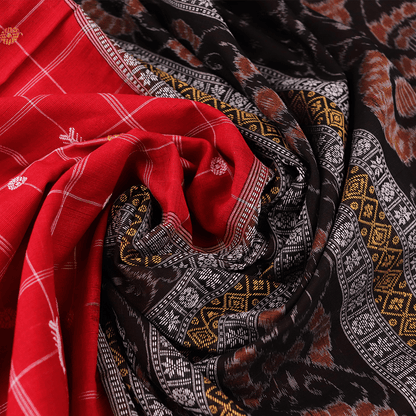 Handloom Sambalpuri Cotton Ikkat Saree Handloom Saree_Cotton Priyadarshini Handloom 