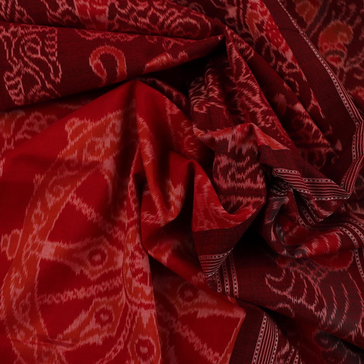 Handloom Sambalpuri Cotton Ikkat Saree Handloom Saree_Cotton Priyadarshini Handloom 