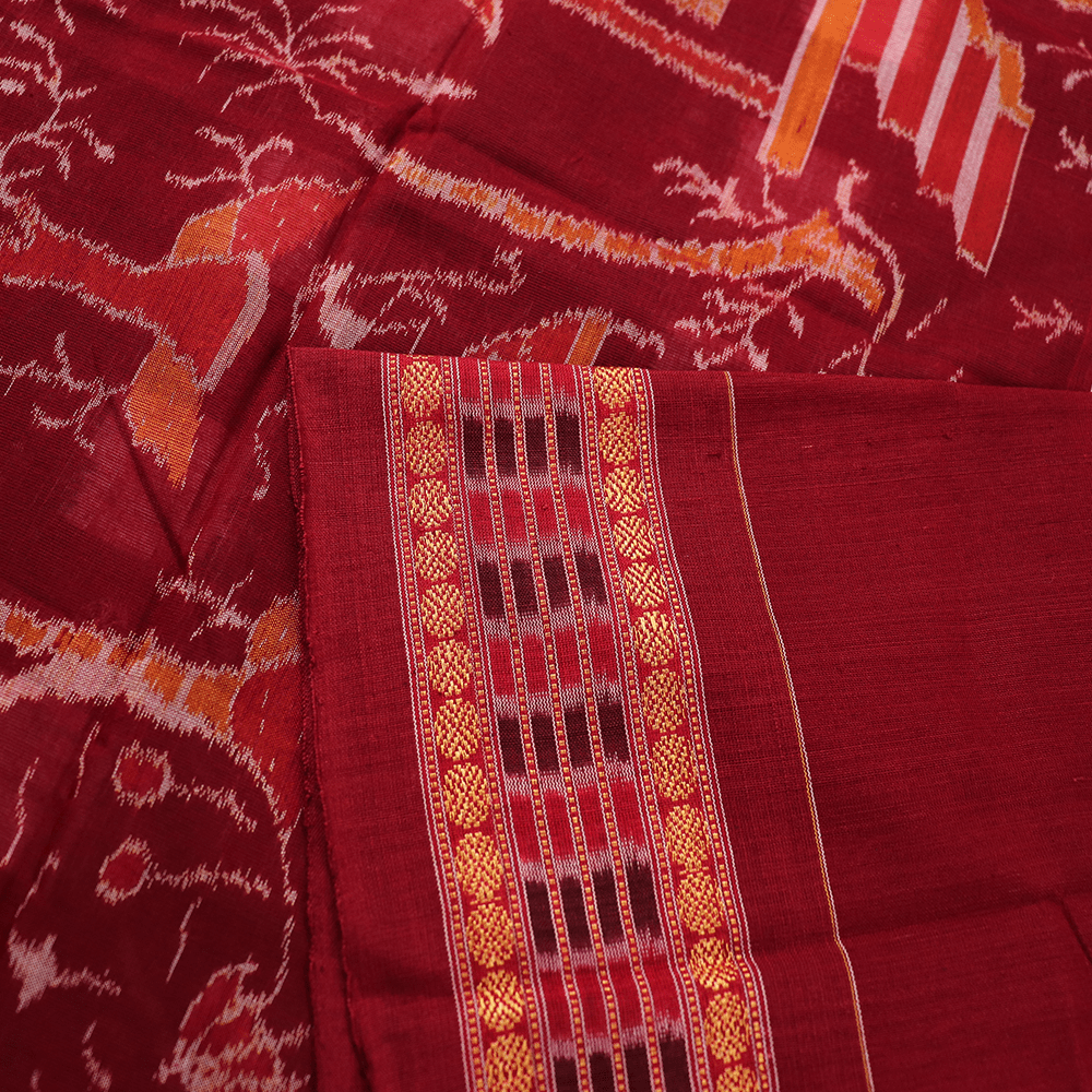Handloom Sambalpuri Cotton Ikkat Saree Handloom Saree_Cotton Priyadarshini Handloom 
