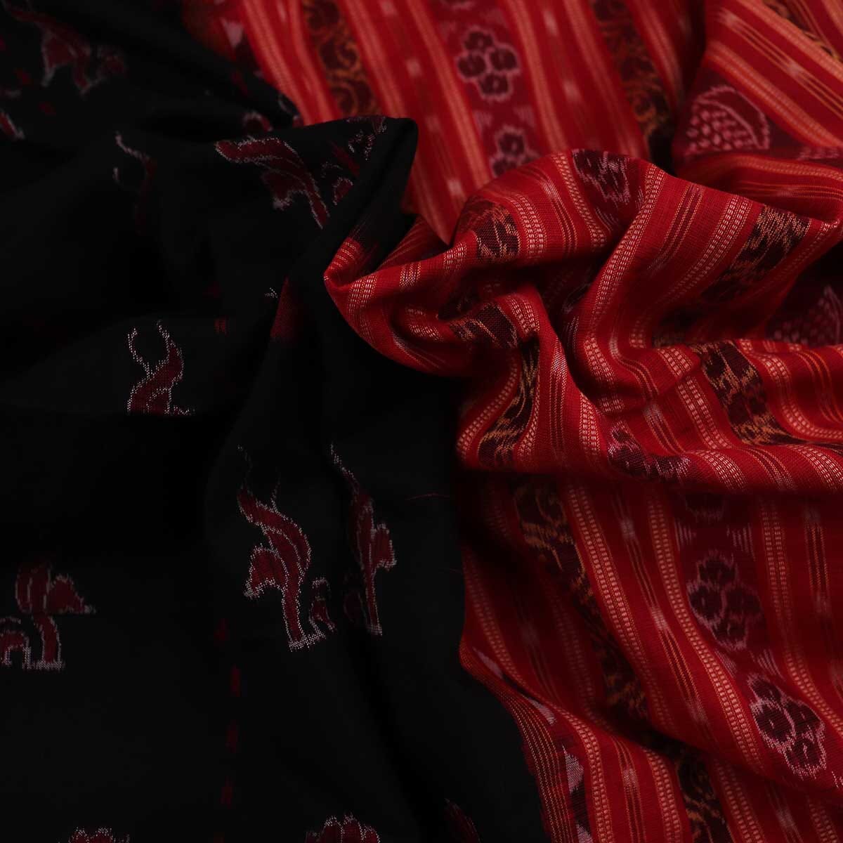 Handloom Sambalpuri Cotton Ikkat Saree Handloom Saree_Cotton Priyadarshini Handloom 