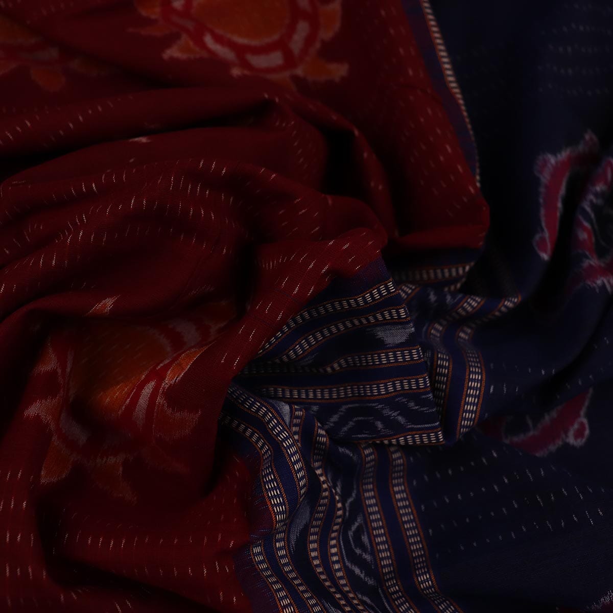 Handloom Sambalpuri Cotton Ikkat Saree Handloom Saree_Cotton Priyadarshini Handloom 
