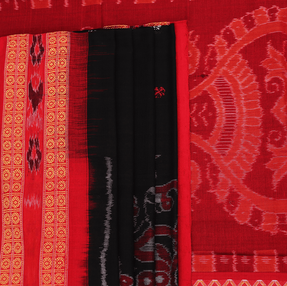 Handloom Sambalpuri Cotton Ikkat Saree Handloom Saree_Cotton Priyadarshini Handloom 