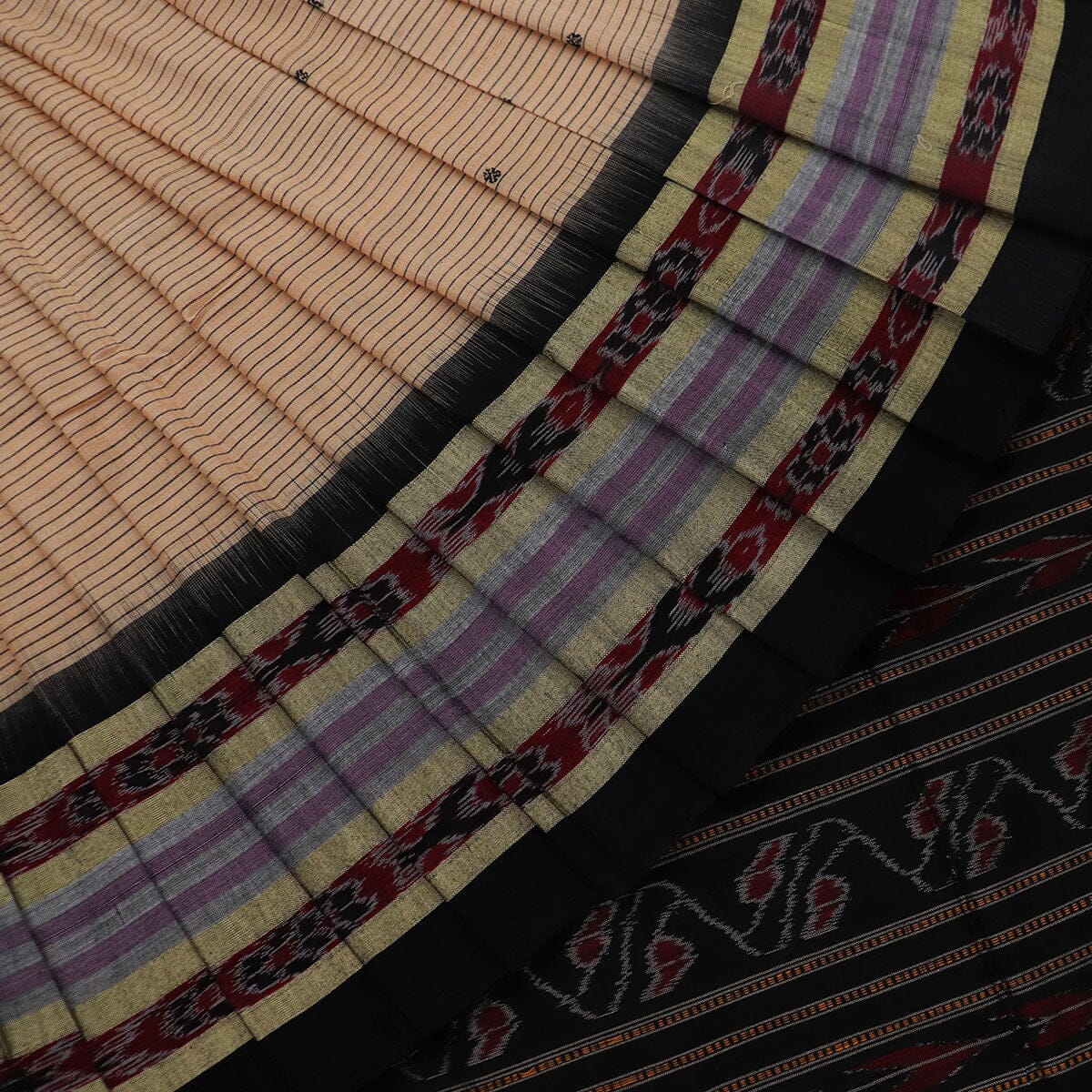 Handloom Sambalpuri Cotton Ikkat Saree Handloom Saree_Cotton Priyadarshini Handloom 