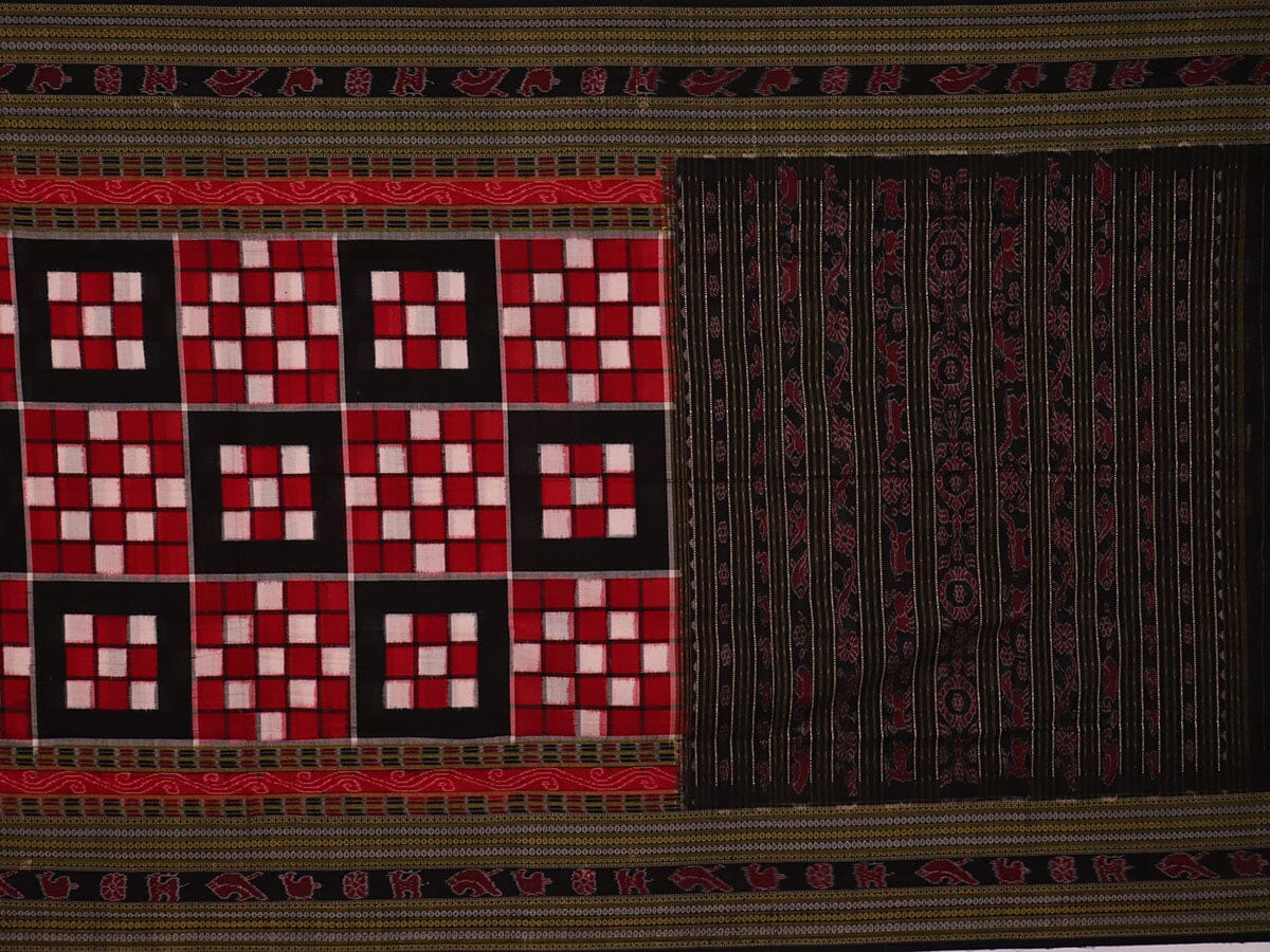 Handloom Sambalpuri Cotton Ikkat Saree Handloom Saree_Cotton Priyadarshini Handloom 