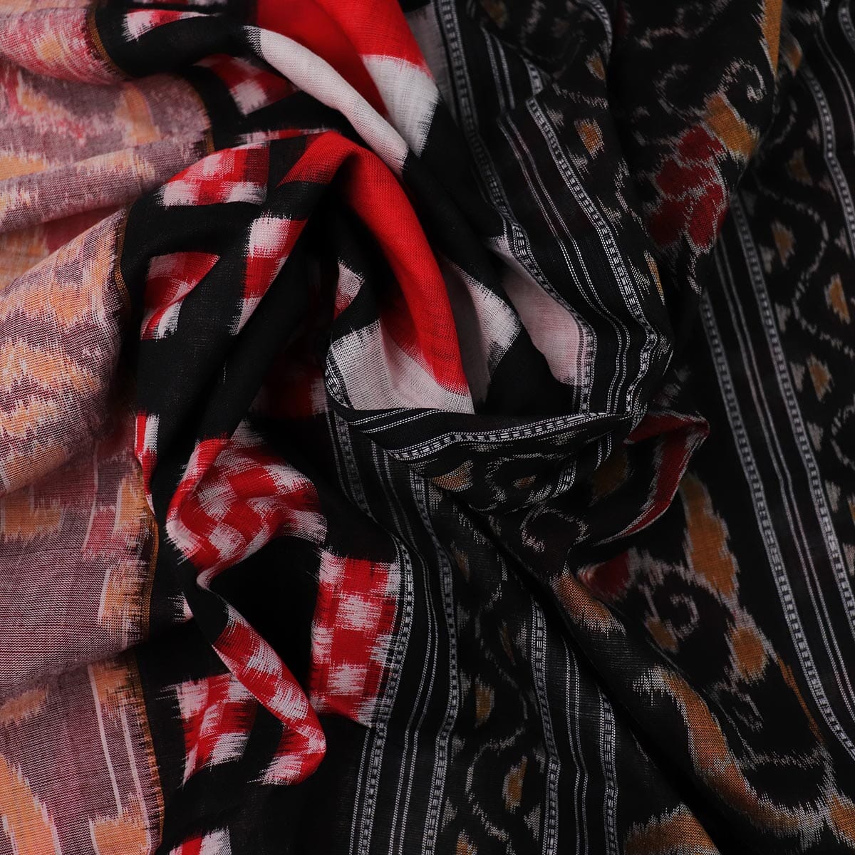 Handloom Sambalpuri Cotton Ikkat Saree Handloom Saree_Cotton Priyadarshini Handloom 
