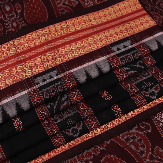 Handloom Sambalpuri Cotton Ikkat Saree Handloom Saree_Cotton Priyadarshini Handloom 