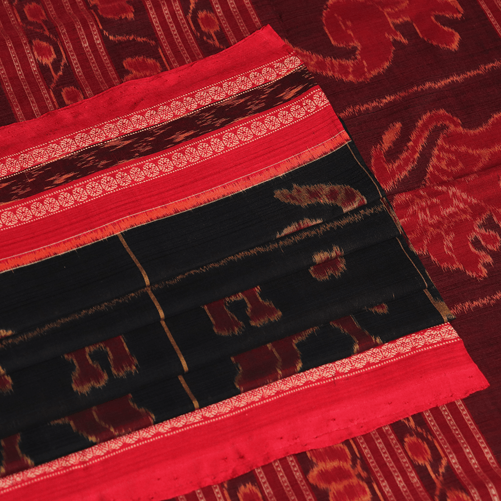 Handloom Sambalpuri Cotton Ikkat Saree Handloom Saree_Cotton Priyadarshini Handloom 