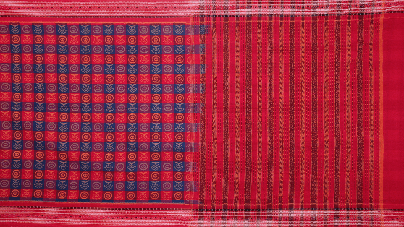 Handloom Sambalpuri Cotton Ikkat Saree Handloom Saree_Cotton Priyadarshini Handloom 