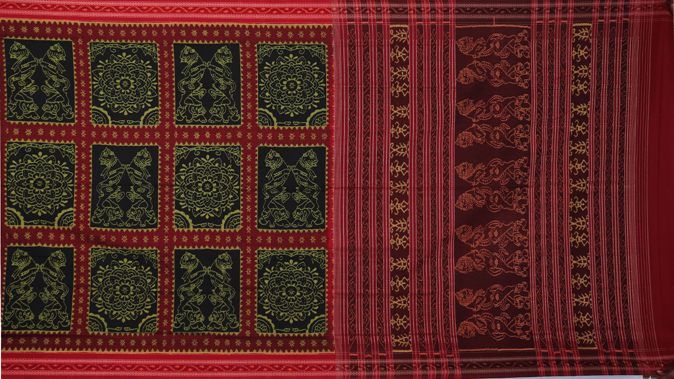 Handloom Sambalpuri Cotton Ikkat Saree Handloom Saree_Cotton Priyadarshini Handloom 