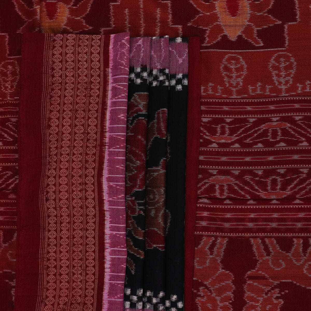 Handloom Sambalpuri Cotton Ikkat Saree Handloom Saree_Cotton Priyadarshini Handloom 