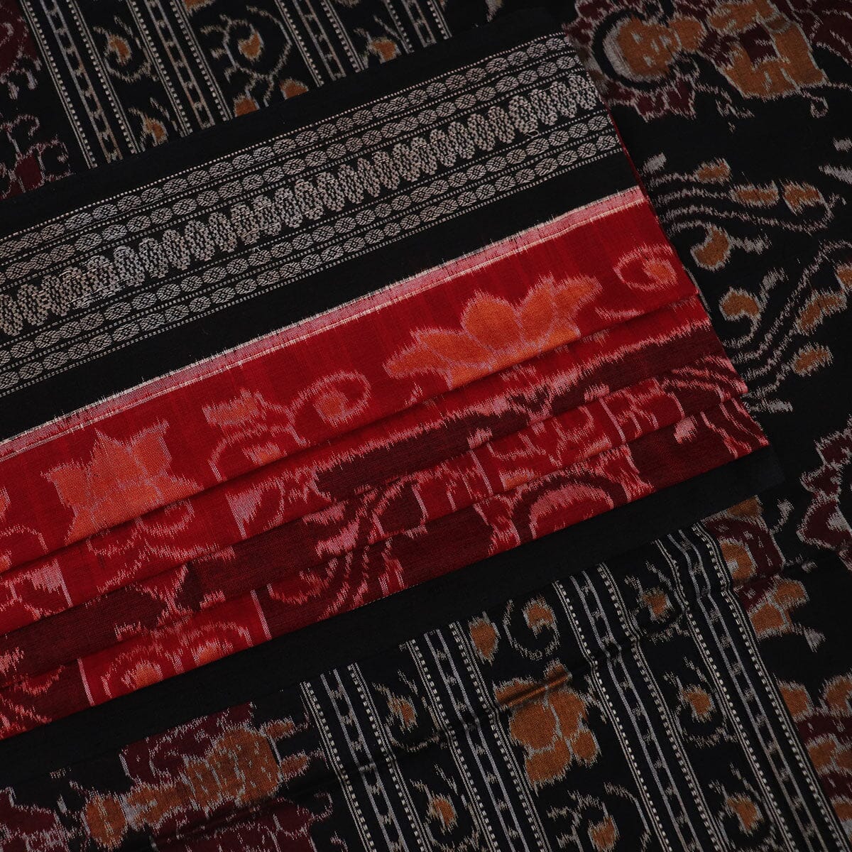 Handloom Sambalpuri Cotton Ikkat Saree Handloom Saree_Cotton Priyadarshini Handloom 