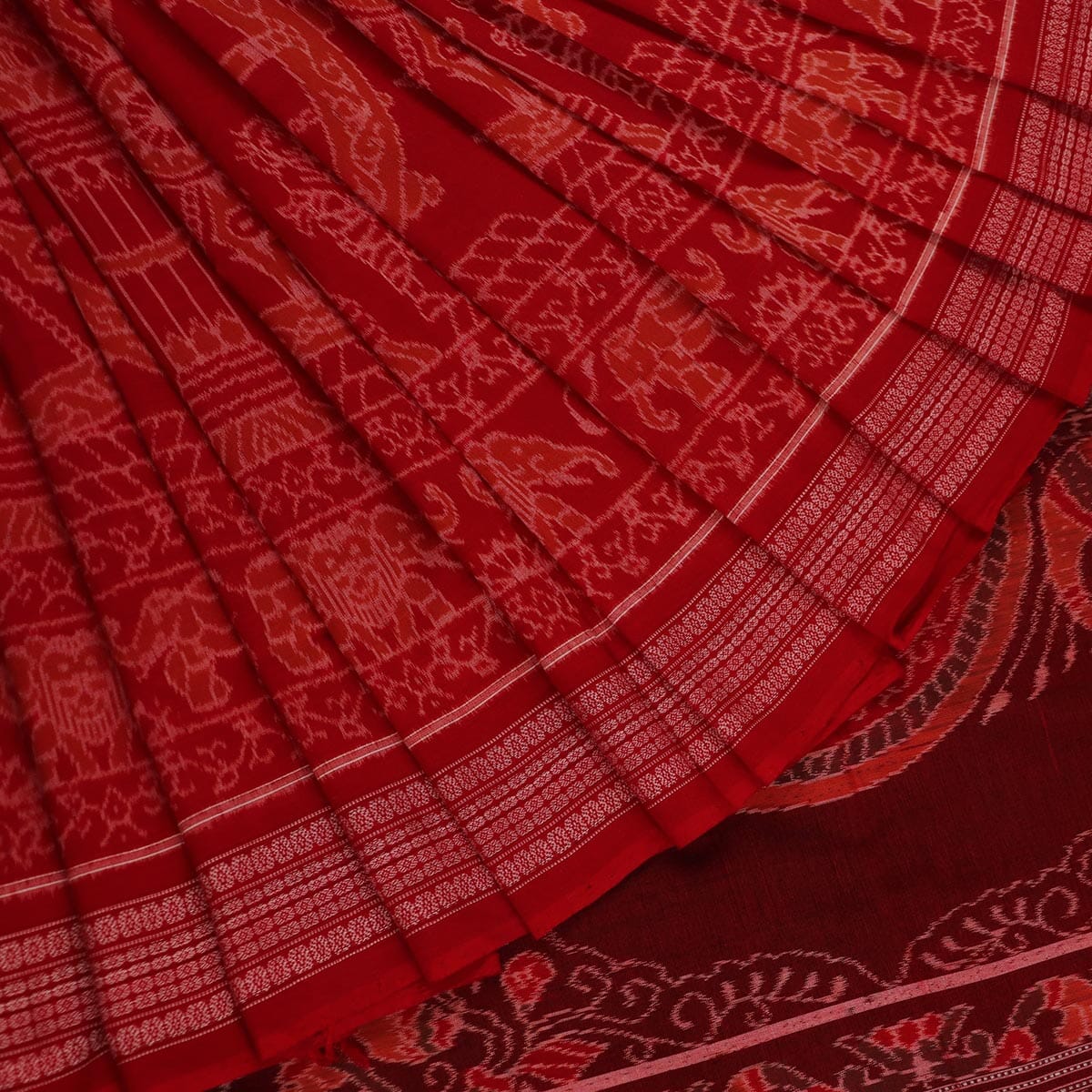 Handloom Sambalpuri Cotton Ikkat Saree Handloom Saree_Cotton Priyadarshini Handloom 
