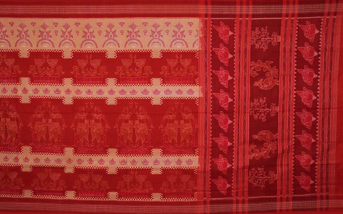 Handloom Sambalpuri Cotton Ikkat Saree Handloom Saree_Cotton Priyadarshini Handloom 
