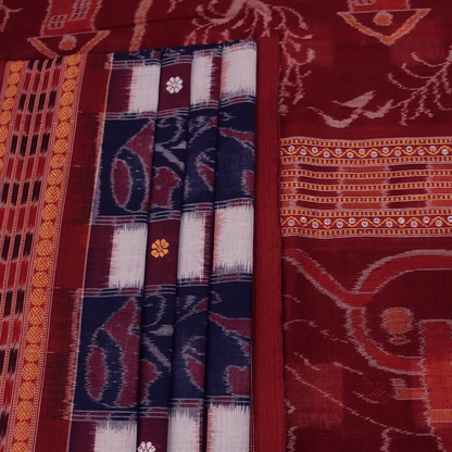 Handloom Sambalpuri Cotton Ikkat Saree Handloom Saree_Cotton Priyadarshini Handloom 