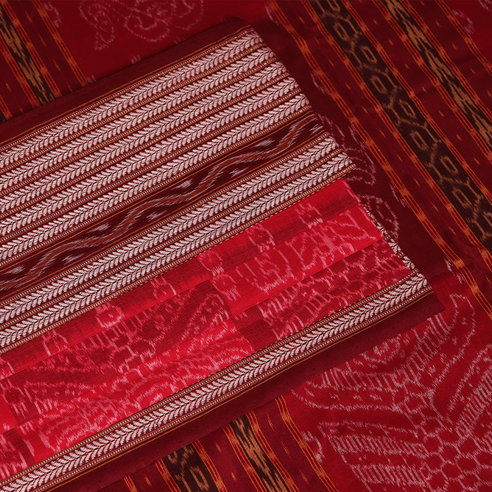 Handloom Sambalpuri Cotton Ikkat Saree Handloom Saree_Cotton Priyadarshini Handloom 